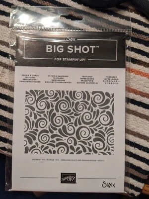 Stamping Up Big Shot Swirls And Corals Textured Impressionist Embossing Folder