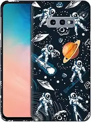 for Samsung Galaxy S10e, Samsung Galaxy S10e Case - Astronaut Galaxy Space Printed Slim & Sleek Cute Plastic Hard Protective Designer Back Phone Case/Cover for Samsung Galaxy S10e