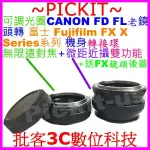 後蓋無限遠對焦+微距近攝 CANON FD老鏡頭轉富士FUJIFILM FX X卡口相機身轉接環 FD-FUJIFILM