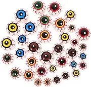 36pcs Halloween Half Eyeball Party Prop Gathering Eyeball Props Playing Eyeball Decorative Eyeballs Festival Horror Halloween Eyeball Props Halloween Prizes Party Supply