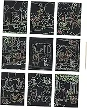 1 Set Creative Scratch Painting Paper for DIY Paper Stylus for Art Projects Doodles and Family Activities Fun for Boys