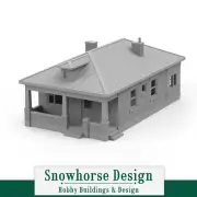 Brick Cottage (HO Scale 1:87)