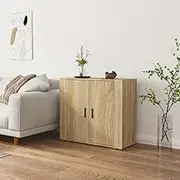 Sideboard Sonoma Oak 80x33x70 cm Engineered Wood Dining Storage