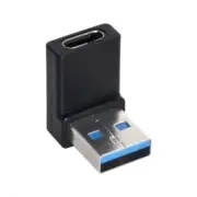 Type C Female 90 Degree Down Angled to USB3.0 A Male Data for Laptop PC Adapter