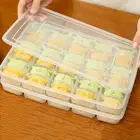 Wheat Straw Egg Dumpling Storage Tray Sub-grid Fresh Refrigerator Crisper Box S1