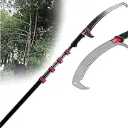 Telescopic Pole Saw, Extended Telescopic Pruning Saw with Telescopic Handle, Landscaping Tool, High-Altitude Branch and Leaf Trimmer,7.2m