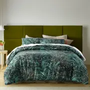 Leopard Palm Green QUEEN*KING Digital Print Quilt Duvet Doona Cover Set