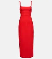 [Emilia Wickstead] Emilia Wickstead Martel cloqué midi dress AU 18 pink