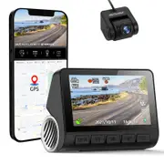 4K UHD In Car DVR Crash Camera Recorder 3" LCD GPS WiFi