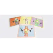 Little Acorn S11T06 Green robot placemat