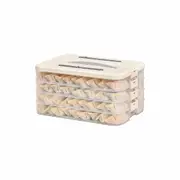 4 Layer Dumpling Box Kitchen Refrigerator Storage Container Frozen Food Crisper