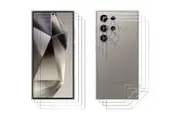 3 Set Tempered Glass Screen Protector for Samsung Galaxy S24 ULTRA Front and Back Soft Film