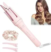 LIWEGHT 32mm Automatic Curling Wand 360° Rotating, Double Anti-Scald, 4 Temp Settings & Timer, Ceramic Barrel, Beginner-Friendly