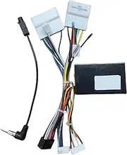 Car 16pin Wiring Harness Adapter Canbus Box Decoder Android Radio Power Cable Compatible for Renault Megane 4 Clio 4 LNF1.10