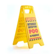 Poo Warning Sign