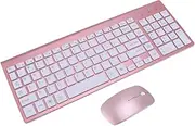 FELTECHELECTR Wireless Keyboard and Mouse Compact Design Reliable Connection Ergonomic Wireless Convenience
