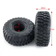 4pcs 1.9 Inch Rubber Tires Wheel Tyre OD 120mm For 1/10 RC RC4WD SCX10 II 90046