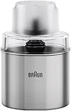 Braun Coffe and Spice Grinder Accessory MQS270SI, Hand Blender Grinder for MultiQuick MQ7X, MQ7WH, MQ9 with EasyClick Plus System, Stainless Steel, Silver