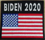 BIDEN 2020 United States USA Badge Flag Patch W/ VELCRO® Brand Fastener