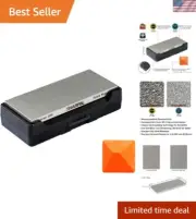 Fast & Efficient Diamond Knife Sharpener Kit with Integrated Angle Guide & Case
