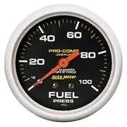 Autometer Pro-Comp Fuel Pressure Gauge Liquid Filled Mechanical - 0 - 100 PSI, 2 5/8 Inch, AU5412