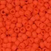 8/0 TOHO ROUND Opaque Frosted Sunset Orange Seed Bead (8g)
