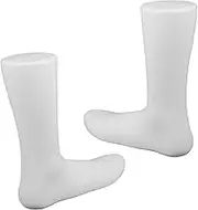 Alipis 2pcs Adult Foot Model Display Plastic Sock Showcase Support Realistic Shoe Mannequin for Lightweight Foot Display for Jewelry and Accessories