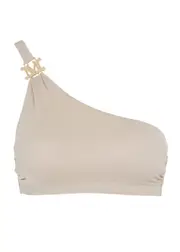 Max Mara Beachwear Alexia One-shoulder Bikini top - Silver - VB (UK16 / XL) VB (UK16 / XL)