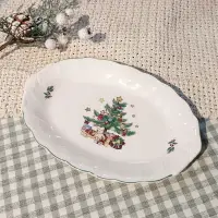在飛比找樂天市場購物網優惠-Nikko聖誕佳節系列 橢圓長盤 餐盤 聖誕節 送禮 日本製