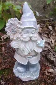 Latex gnome mold plaster cement mould 4.75"H x 1.75" W at base