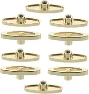 MUCKLILY 10pcs Music Box Winding Key Metal Winder Replacement for Musical Mechanism Easy Installation T Bar Design Travel Friendly Accessory for DIY Music Box Clockwork Parts