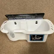 Boat Caddy Large Storage 2-Suction Drink Holder White Boat Gear - NEW
