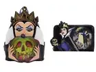 Loungefly Snow White Evil Queen Lenticular Apple Mini Backpack + Wallet New