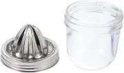 HEALEEP Stainless Steel Manual Citrus Juicer Compact Lemon Squeezer for Easy Juice Extraction for Home Use Design for Oranges Lemons and More
