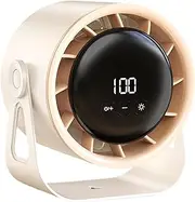 Clip Stroller Fan - Digital Display 100 Speeds 6-inch Clip Fan | Digital Display Small Turbine Strong Airflow Maker Desktop