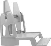 SHOWERORO 1pc Rolls External Bracket Thermal Label Maker Label Sticker Holder Pantry Brother Label Printer Lids Label Paper Holder Bins Home Desktop Stand Heat Mounting Bracket White Plastic