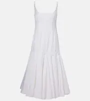 [Jacquemus] Jacquemus Agave cotton poplin midi dress UK 6 white