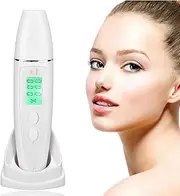Skin Hydration Tester, LCD Digital Hydration Oil Content Skin Analysis Machine, Portable Mini Facial Skin Tester Water Oil Detector Pen with Universal Base, Historical Data Query Function