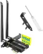 Ubit Wifi Card 6E 5400Mbps for Intel (6Ghz&5Ghz&2.4Ghz) Pcie Wifi Card, BT 5.2,