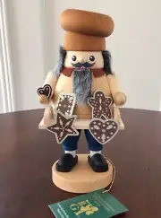Richard Glasser Wooden Nutcracker Handcrafted -Germany GINGERBREAD BAKER NWT