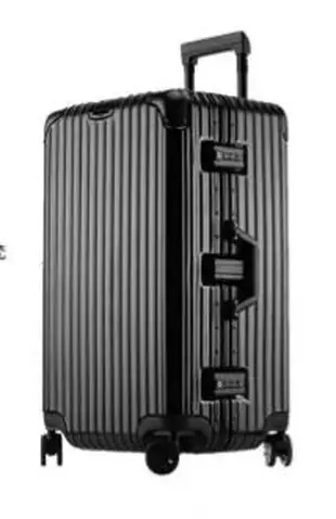 30吋行李箱防盜鋁框胖胖箱外掛鉤防撞角360度旋轉3:7蓋PC+ABS拉絲防刮紋 (2.4折)