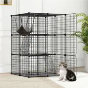 Advwin 3 Tier Cat Cage DIY Pet Crate Cat Villa Cat Enclosure
