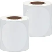 Hybsk 2 Inch Round Thermal Labels, 150 Pcs/Roll, 2 Rolls, Circle Thermal Stickers Waterproof Dot Stickers for Barcodes,Name Tag & Warehouses Compatible with Phom. M110 M220 (White)