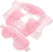 1 Set Ice Face Mask Reusable Cooling Gel Eye Mask for Women Men Soft Shade Cover for Sleeping Gel