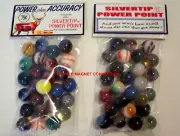 2 BAGS OF WINCHESTER SILVERTIP OR POWER POINT AMMO ADVERTISING PROMO MARBLES