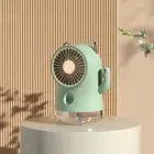 H Green Misting Desk Fan Fortune Cat Shape Multifunction Nano Spray 3 New