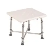 HealthSmart Bath Seat .1"x21" White Freestanding Adjustable Height+Portable