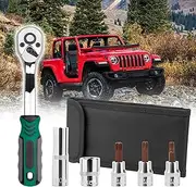 Wrangler Torx Tool Kit for Soft Top Hard Top Door Install Removal for Jeep Wrangler TJ JK JL & Gladiator Rubicon Sahara Unlimited Replacement for 82214166AB 68361574AB
