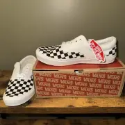 Vans Unisex Classic Era Black White Checkerboard Sneaker Shoe Sz W-11.5 M-10 NEW