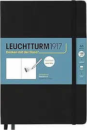 Sketchbook Medium (A5), Hardcover, 112 Pages (150 g/sqm), Plain, Black